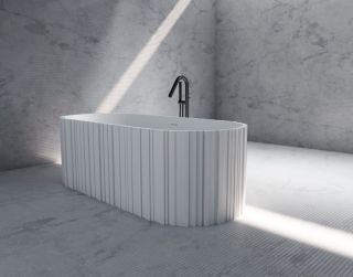 Ванна из искусственного камня ABBER Stein AS9653 170x75см белый матовый